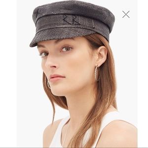 NEW Ruslan Baginskiy Straw Baker Boy Hat Black